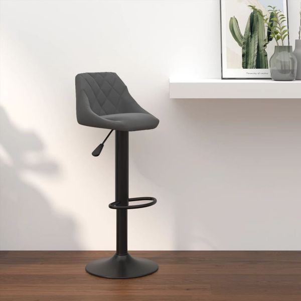 vidaXL Barhocker Dunkelgrau Samt [335339]