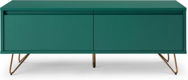 TV-Board Lowboard mit Schublade und Klappfach Matt Grün