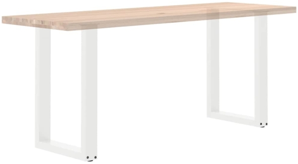 vidaXL Esstischbeine U-Form 2 Stk. Weiß 50x(72-73) cm Stahl 4013177 Bild 7