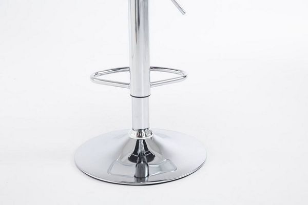 TPFLiving Barhocker höhenverstellbar (Set, 2 St, Barstuhl mit Rückenlehne- - Thekenhocker - Hocker für Küche), 360° drehbar - chromfarbener Stahl - Sitzfläche: Kunstleder Schwarz
