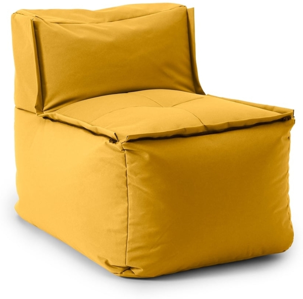 Lumaland Sitzsack-Sofa Modular 54x81x70cm senfgelb Mittelteil