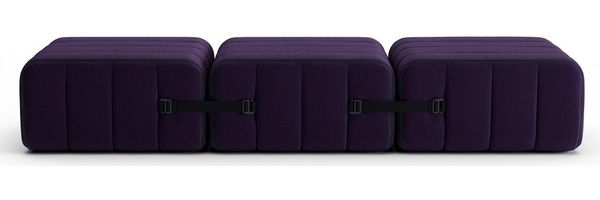 Curt Sofaset JET Blau /Lila