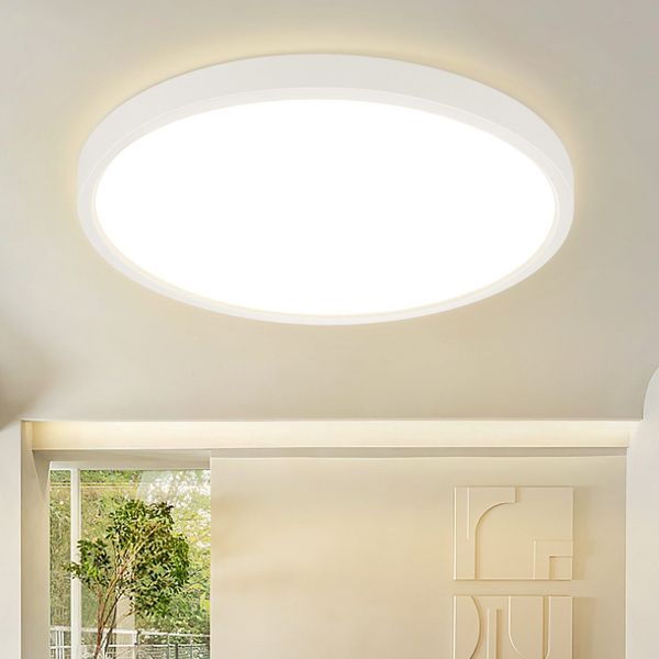 ZMH LED Deckenleuchte Bad Deckenlampe Ø30cm Schlafzimmerlampe rund weiß 24W Flurlampe 3000K