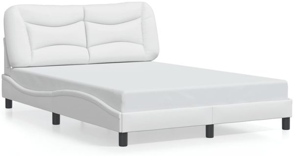 Einzelbettgestell Design für Erwachsene mit LED ohne Matratze Weiß 120x200 cm d3601e Bild 5
