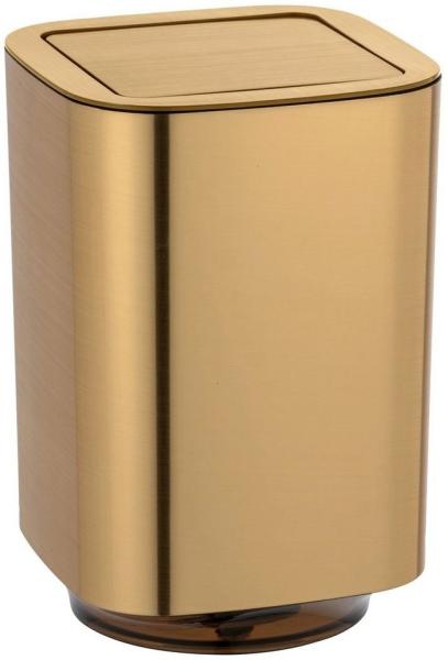 Kosmetikeimer AURON mit Schwingdeckel, 5,5 L, golden, WENKO