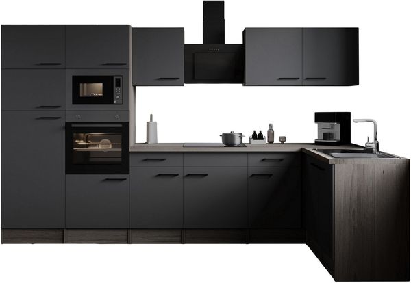 RESPEKTA Winkelküche Oliver, Breite 340 cm, 90 cm Arbeitshöhe, in exklusiver Konfiguration für OTTO