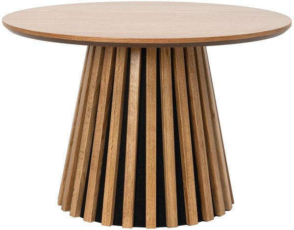 Couchtisch Gobens Ø60 cm Natur - Moderner Sofatisch mit zentralem Standfuß