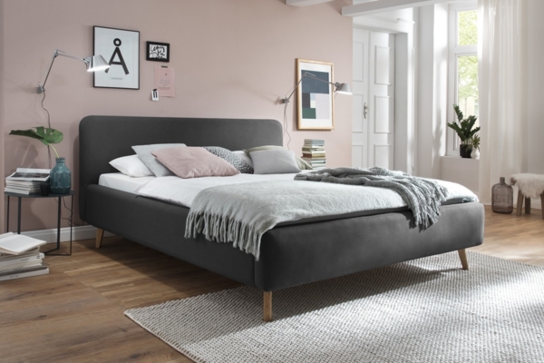 Polsterbett MACARI-114 in anthrazit, Liegefläche: 140x200 cm Bild 2