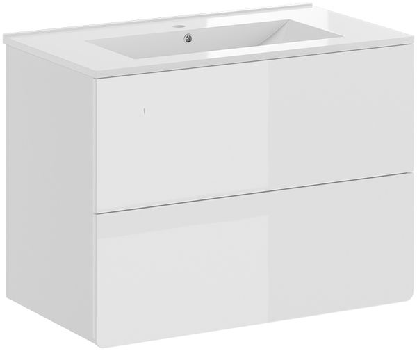 Waschbeckenunterschrank Izan Weiß 2 Teile Vicco