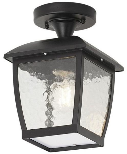 Qazqa Außen-Deckenleuchte Leuven, ohne Leuchtmittel, Neutralweiß, QAZQA Außen Deckenleuchte, e27, Schwarz, Aluminium, classic-antique