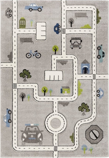 Pergamon Kinderteppich Kinder Teppich Maui Kids Straßen, Rechteckig, Höhe: 13 mm