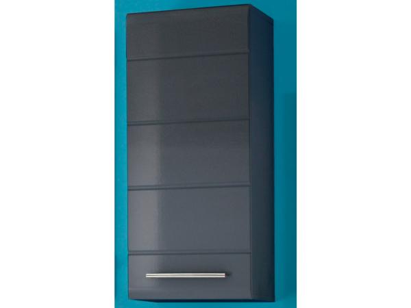 Hängeschrank >Corby< in grau aus MDF - 38x88x30cm (BxHxT)