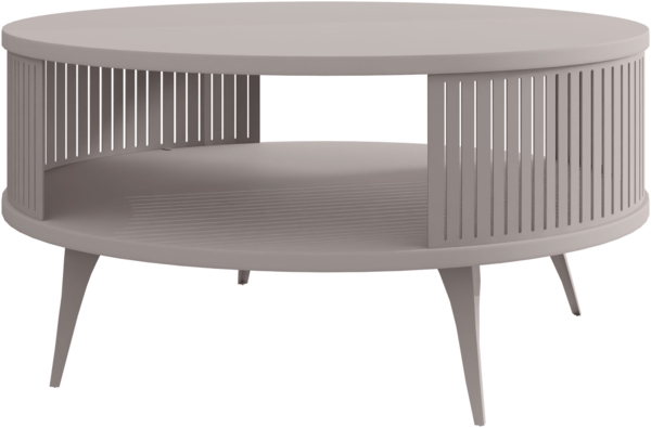 Couchtisch Rajkon Cashmere, Beine und Seiten aus Stahl (Farbe: Cashmere)