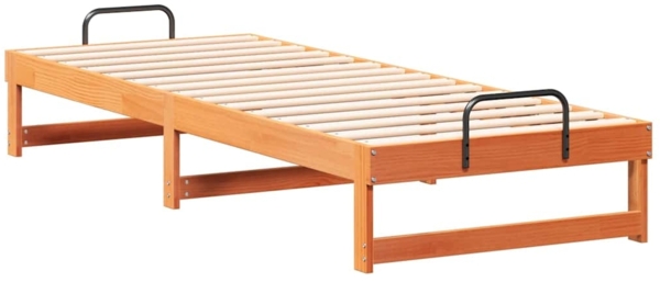 vidaXL Bettrahmen Braun 80 x 200 cm Massives Kiefernholz 873150