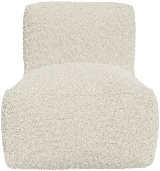Vente-unique - NOUMARA Sessel StoffStoff Weiß - B 95 cm x H 80 cm x L 70 cm