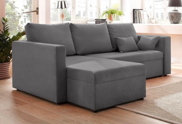 Home affaire Ecksofa Pur L-Form, wahlweise mit Bettfunktion