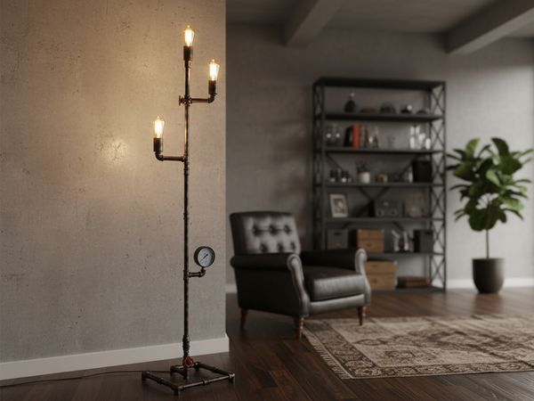 Luce Design Amarcord PT3 Stehleuchte 3-flammig ECO Light rostfarbig