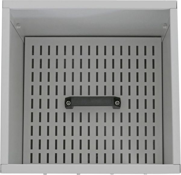 Pelletbehälter HWC-Q30, Pelletbox, Aufbewahrungsbox für z.B. Tierfutter, Sichtfenster Rollen 62 x 36 x 36 cm ~ weiß-hellgrau Bild 6