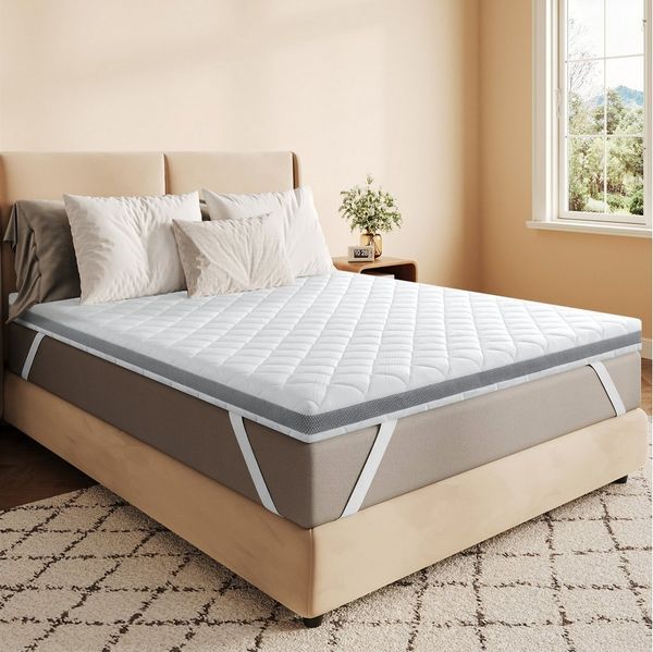 BedStory, Topper 180x200 cm topper H4 mittelhart oder H6 extra Hart Matratzentopper, 7.6 cm hoch, Kaltschaum, (Packung), Doppelte Rutschfestigkeit, Maschinenwaschbarer Bezug, OEKO-TEX®