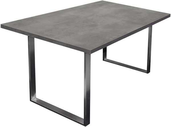 Esstisch >Steel< (BxHxT: 138x76x90 cm) in graphit - 138x76x90cm (BxHxT)