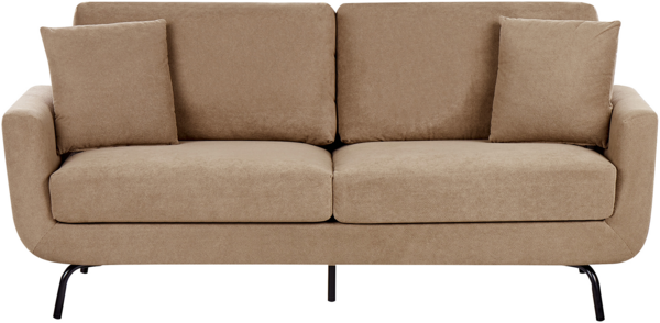 3-Sitzer Sofa Stoff hellbraun VESALA