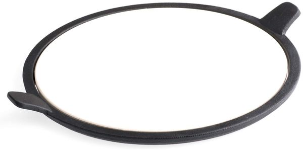 tepro Pizzastein-Einleger aus Metall/Cordierit für das Rost-in-Rost-System, Maße ca. 28,5 cm Ø