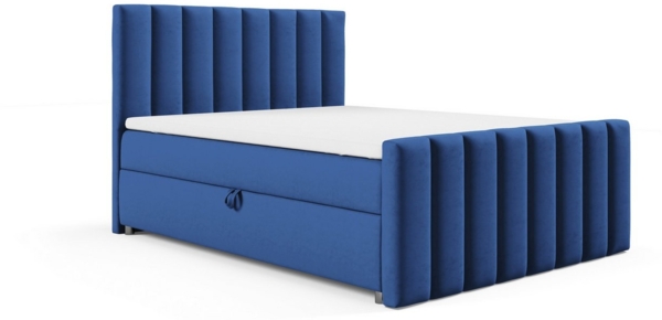 Best for Home Boxspringbett Boxspringbett 200x200 mit 7-Zonen-Bonnellfederkern & Stauraum (140x200 160x200 180x200 200x200 cm), Verschiedene Liefermöglichkeiten, TOP Preis-Leistungs-Verhältnis Bild 1