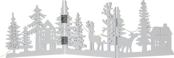 Weihnachtsdeko Fauna Holz klappbare Weihnachtssilhouette B 40cm