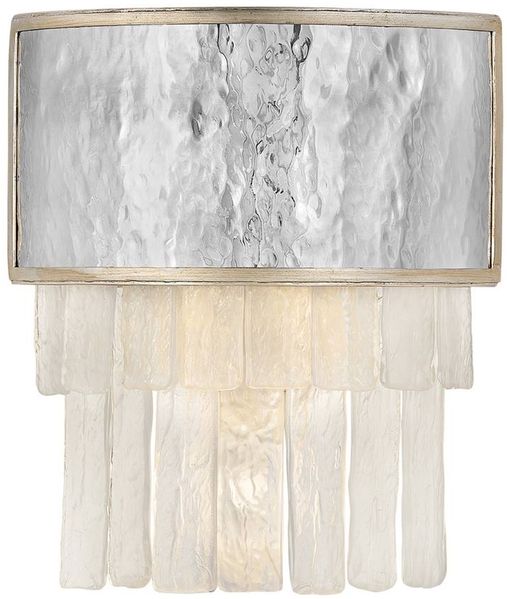 Elstead Lighting QN-REVERIE2-CPG QUINTIESSE Wandleuchte Reverie E14 40W Edelstahl & Kristall, Champagner Gold; Kristall und Edelstahl L:11. 4cm H:35. 6cm B:30. 5cm dimmbar