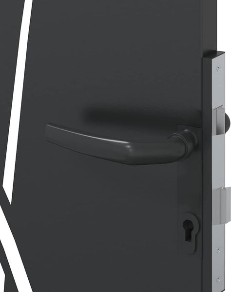 vidaXL Gartentor Schwarz 110 x 205 cm Pulverbeschichteter Stahl 42015893 Bild 7