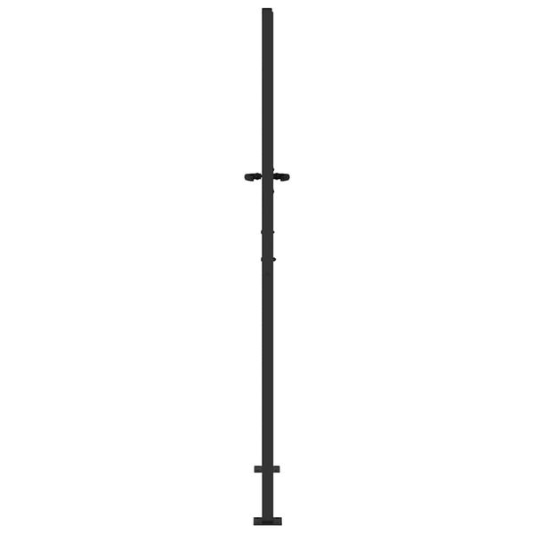 vidaXL Gartentor Schwarz 110 x 205 cm Pulverbeschichteter Stahl 42015893 Bild 5