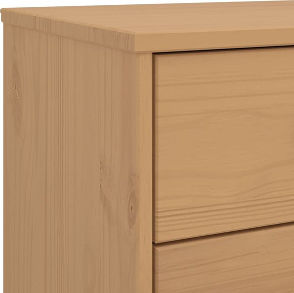 vidaXL Schubladenschrank OLDEN Braun Massivholz Kiefer 358591 Bild 10