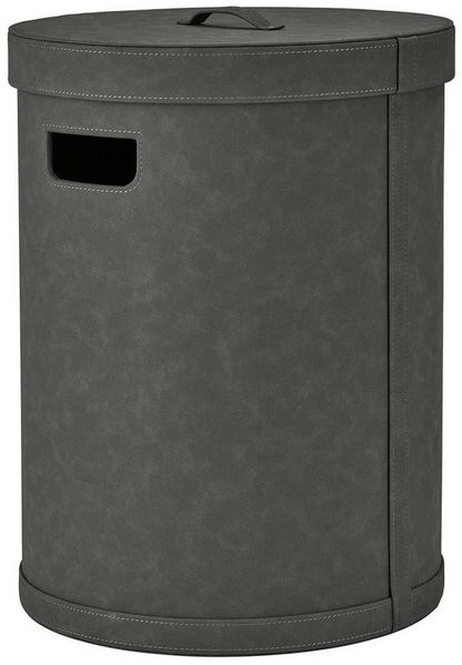 blomus Wäschebox Wäschesammler -SAHLA- Wäschesack, Sammler: aus Wildleder, Zylindrische Form, inkl. Verschluss, Komfort