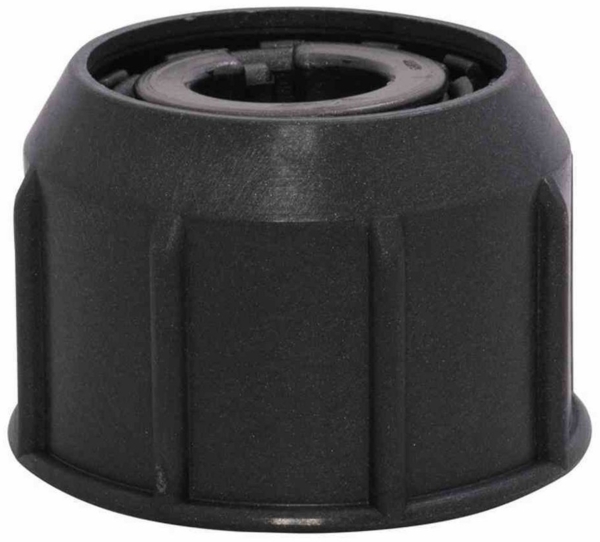 Delschen SB34109G Überwurfmutter mit Adapterset für Schirmstöcke Ø 26-55 mm, eisengrau, 5-teilig (1 Set)