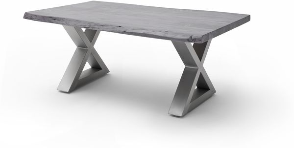 Couchtisch >CARTAGENA< in Akazie grau, massiv lackiert - 110x45x70cm (BxHxT)
