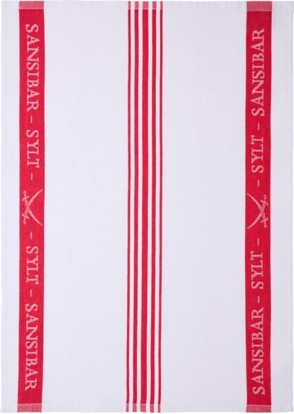 Sansibar Sylt Geschirrtuch Geschirrtücher-Set, 3-tlg, 50x70 cm, 100% Baumwolle, Premium Qualität, (Set, 3x Geschirrtuch, 50x70 cm, zwei verschiedene Designs), Jacquardgewebe, zwei verschiedene Motive Bild 2