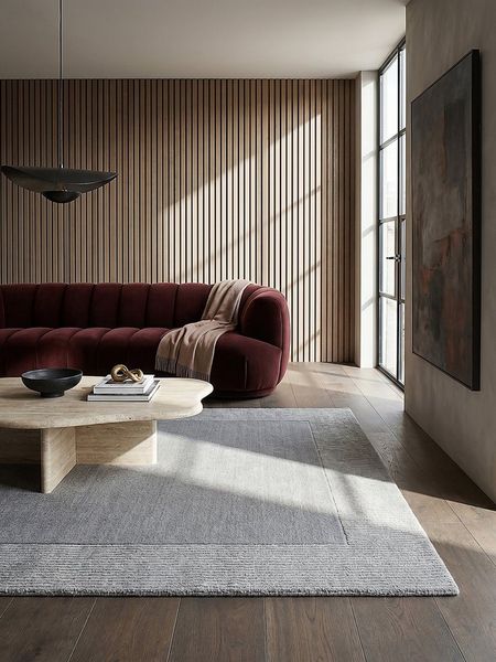 KADIMA DESIGN Wollteppich MOLE Esszimmerteppich Kurzflor Wolle 120x170 Grau Naturfaser, Rechteckig, Höhe: 12 mm, 100% Wolle, 8 mm Flor, 3000 g/m², Naturkautschuk-Rücken, rutschfest