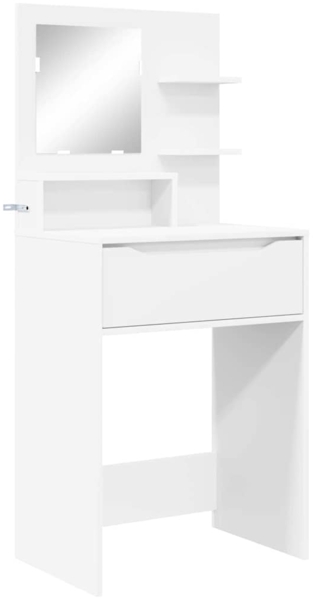 vidaXL Schlafzimmer-Frisiertische mit Regal Weiß 80 x 39,6 x 135 cm 888997