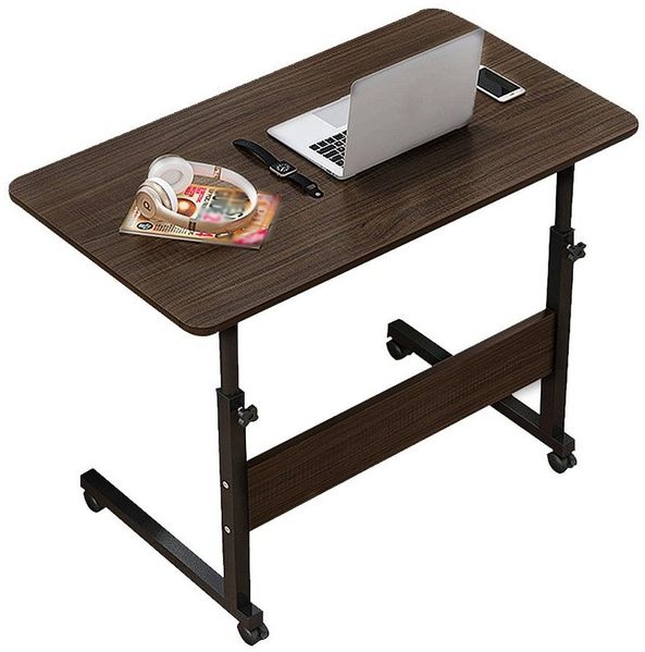 PFCTART Schreibtisch Höhenverstellbarer Laptoptisch auf Rollen, mobiler Schreibtisch (Set, 1-St, Räder mit Bremsen), 80*40CM