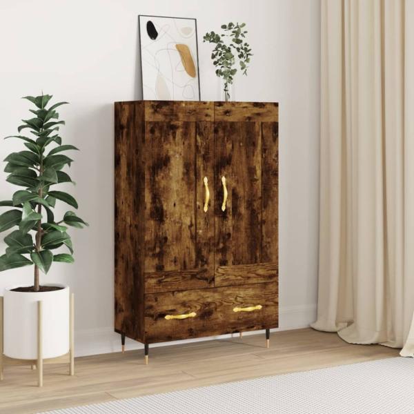 vidaXL Highboard Räuchereiche 69,5x31x115 cm Holzwerkstoff 830305