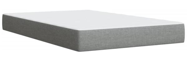 vidaXL Boxspringbett mit Matratze Hellgrau 120x200 cm Stoff 3293547 Bild 10