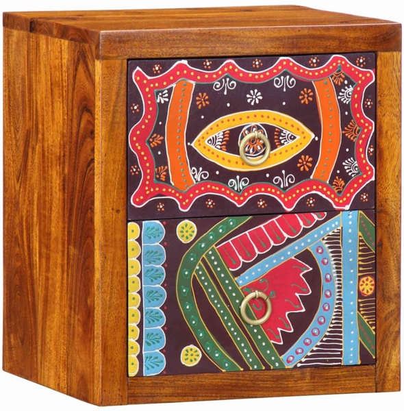 vidaXL Nachttisch Braun 35 x 30 x 40 cm Massivholz Akazie 4016519