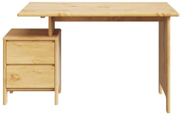 Home affaire Schreibtisch Luven, Computertisch, zertifiziertes Massivholz, mit 2 Schubkasten, Breite 120 cm Bild 2