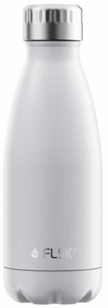 FLSK Trinkflasche White Isolierflasche Weiß - 2. Generation 350 ml