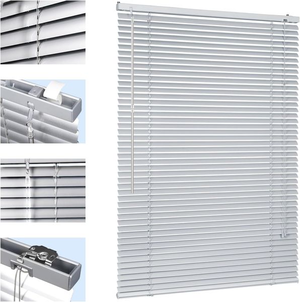 Sekey Klemmfix-Jalousie 60x130cm 60x130cm, Silber
