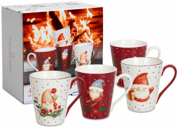 Waechtersbach Becher-Set 4-tlg. Wichtel, Tassen, Weihnachten, Bone China, 340 ml, 41 5 000 0015