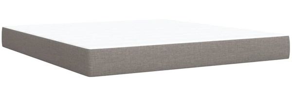 vidaXL Boxspringbett mit Matratze Taupe 180x200 cm Stoff 3288278 Bild 9