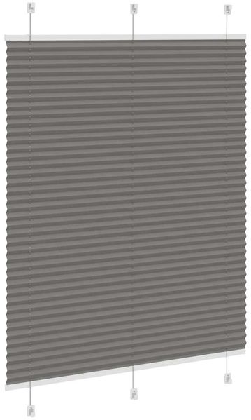vidaXL Plissee Anthrazit 105x100 cm Stoffbreite 104,4 cm Polyester 4015076 Bild 4