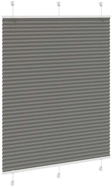 vidaXL Plissee Anthrazit 105x100 cm Stoffbreite 104,4 cm Polyester 4015076 Bild 3