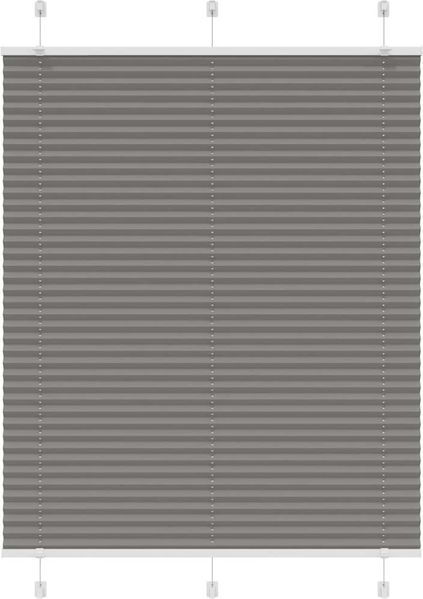 vidaXL Plissee Anthrazit 105x100 cm Stoffbreite 104,4 cm Polyester 4015076 Bild 2
